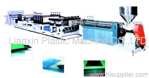 PE Hollow Grid sheet Extrusion Line