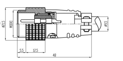 circualr connection plug