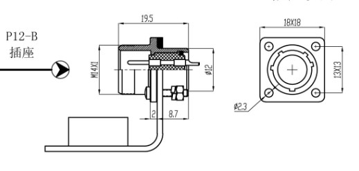 circular cable connector plug