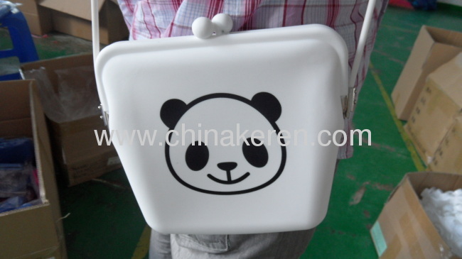 Silicone bag with printed logo