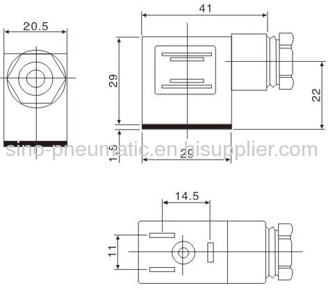 mpmnass amisco solenoid coil DIN43650B Connector