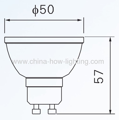 3.5W GU10 LED Bulb with 24pcs 5050SMD