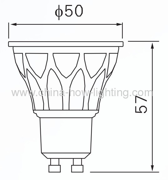 7W GU10 LED Bulb with 12pcs 5630SMD 