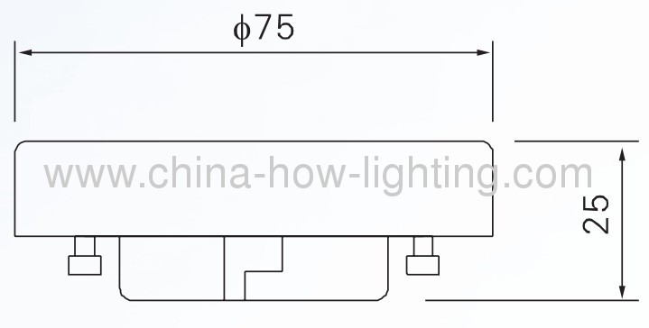 2.5W GX53 LED Bulb with 60pcs 3528SMD 