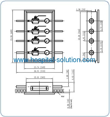 Medical Gas Valves Box for Hospital Medical Gas Pipeline System