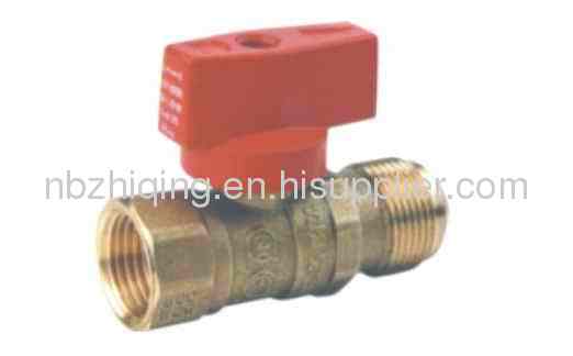 CSA 1/2;5psig &UL 250psig Approved,Flare x FIP Brass Gas Ball Valve With Aluminum T Handle