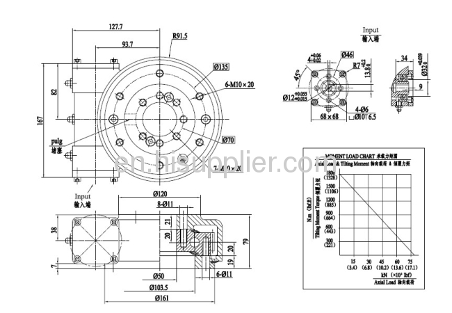 Slewing drive for solar tracker 