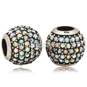 European 925 Sterling Silver Swarovski Crystal european Beads Wholesale 