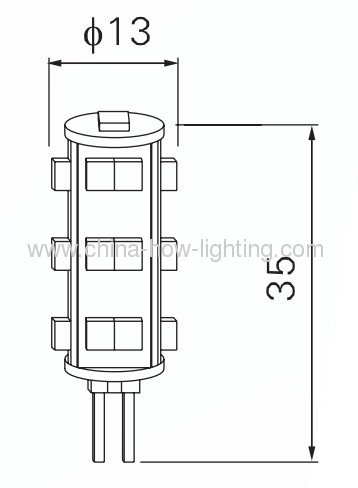 0.7W-1.2W G4 LED Bulb with 3528SMD