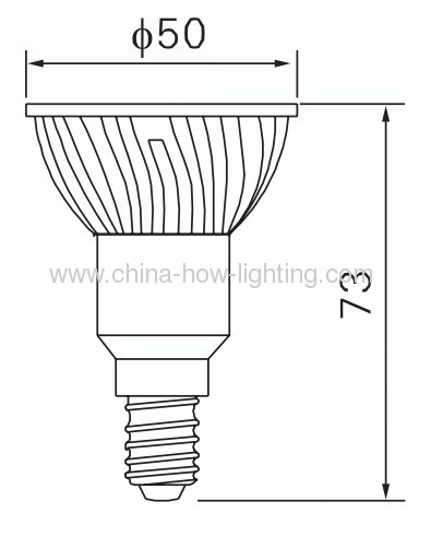 4.5W JDR E14 LED Bulb with 24pcs 5050SMD