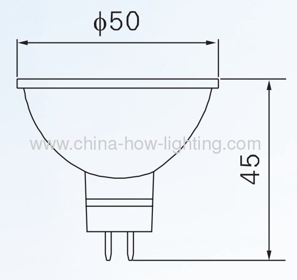 2W--2.7W MR16 LED Bulb with 3528SMD