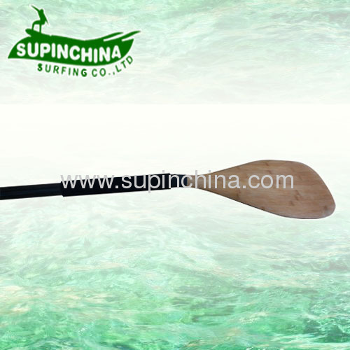 Carbon Fibre with bamboo blade paddle for sup board