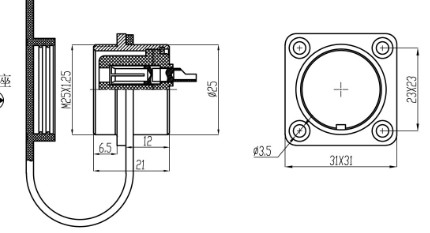 electronic wire plug and socket