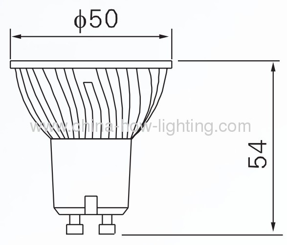 3.5W GU10LED Bulb with 1pc high power LED