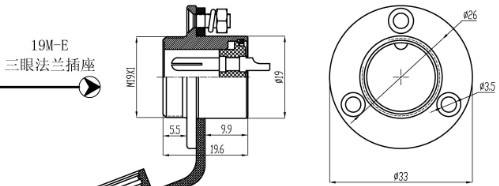 19mmcable plug