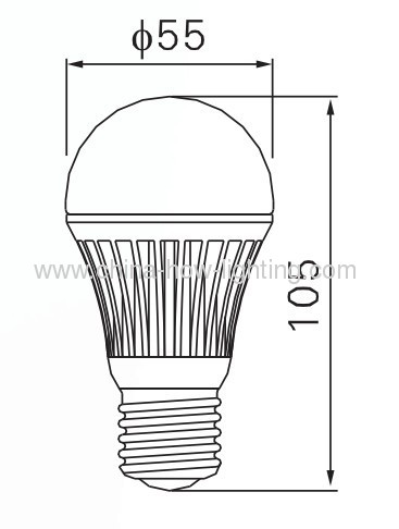 5W-8.5W E27/E26/B22 Ceramic LED Bulb with 5630SMD