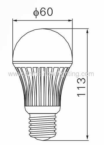 5W-8.5W E27/E26/B22 Ceramic LED Bulb with 5630SMD