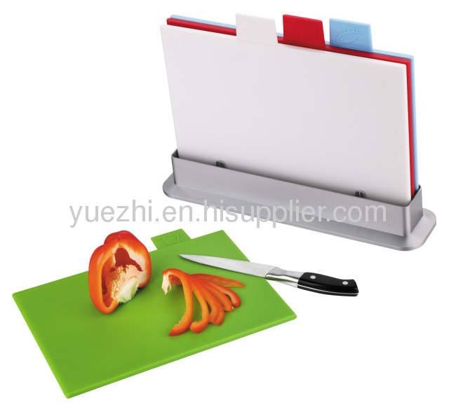 easy washed 4pcs index chopping board 