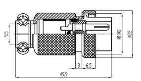 circular connector plug and socket