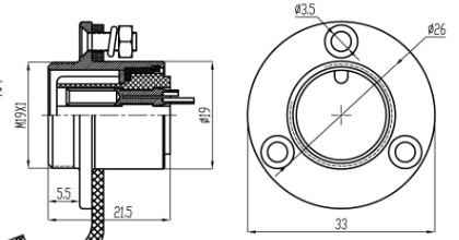 circular connector plug and socket