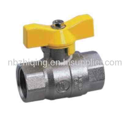 UL Approved,FPT/FPT Full Port Ball Valve With Aluminum T Handle,Nickel Plated