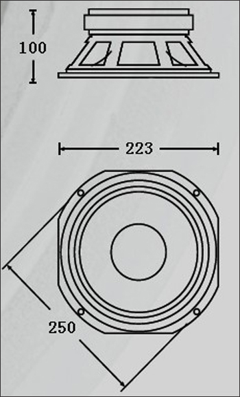 8square woofer