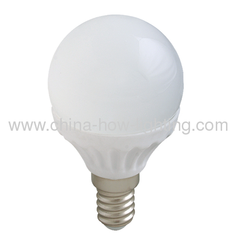 3W E14/E27 Ceramic LED Bulb with 18pcs 2835SMD