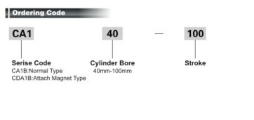 CA1 series Standard Pneumatic Cylinder