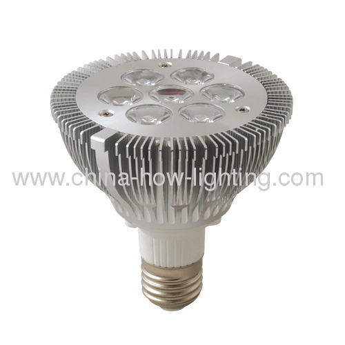 12W E27 PAR30 Aluminium LED Bulb with 7pcs high power LED