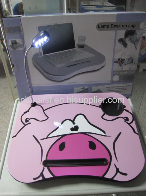 LEDlaptop table laptop desk and portable laptop with LED for pig design