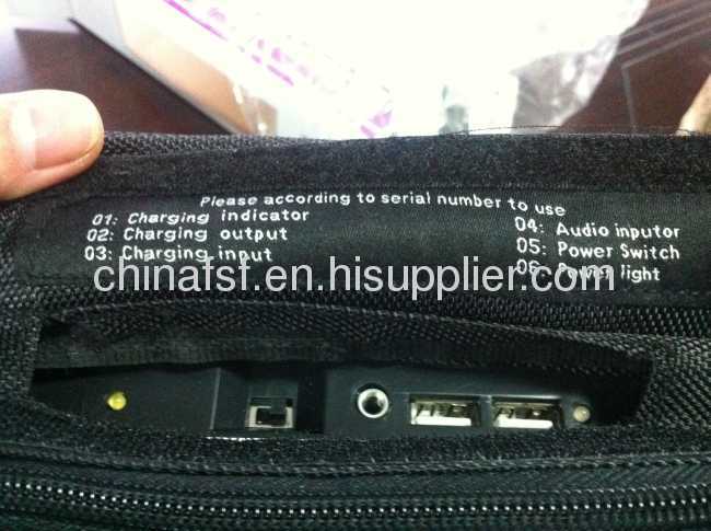Multifunction IPAD bag for travel charger