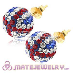 High Fashion British Flag Pave Beads Shamballa Bracelets UK Sale