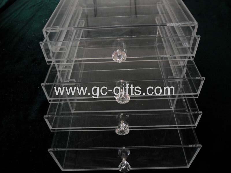 4 drawers acrylic makeup boxes