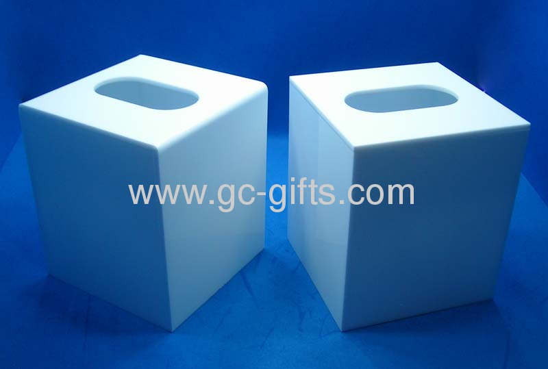 Rectangluar acrylic tissue boxes