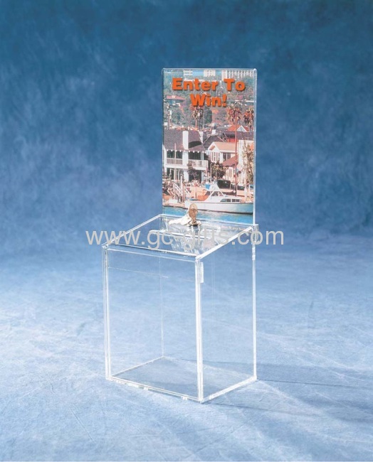 Clear acrylic ballot boxes