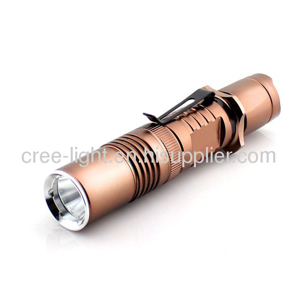Mini CREE XML T6 Ultra Power LED Flashlight With ClipACK-1165