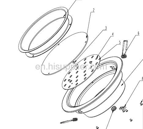 24W Aluminum Die-cast Φ240×68mm LED Downlight With Φ205 mm For Home