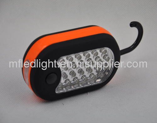 samll portable led battery work light With hidden hook and magnet backside 