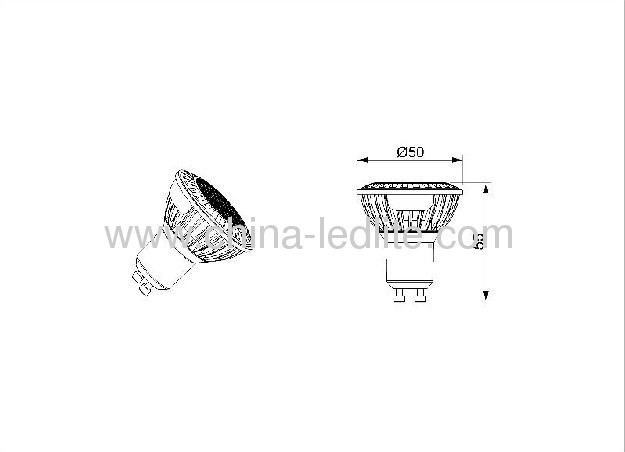 4W GU10 led spotlight 