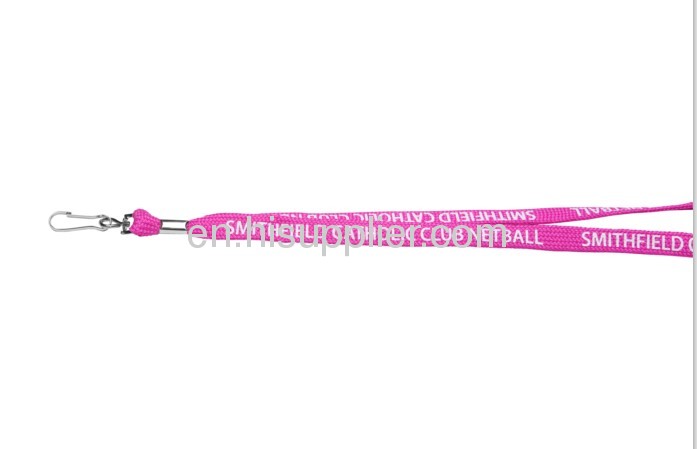 1.2cm wide,polyester bootlace lanyards