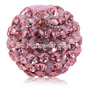 Trendy DIY Fashion Pink Tresor Paris Pave Crystal Beads