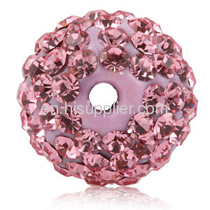 Trendy DIY Fashion Pink Tresor Paris Pave Crystal Beads