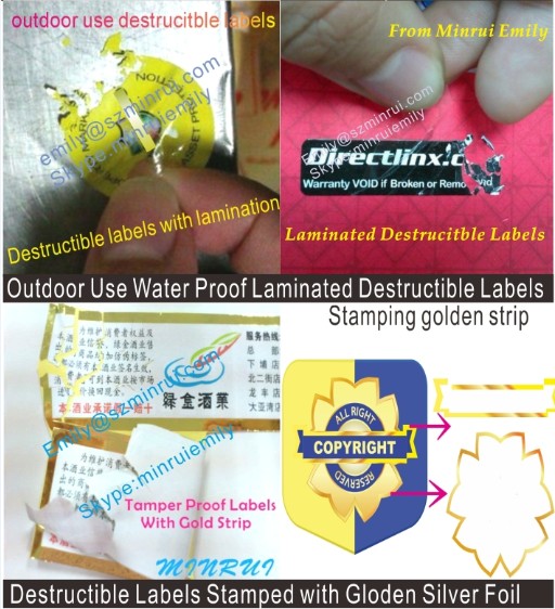 Custom round date warranty stickers for cellphones,date warranty labels
