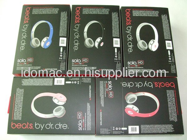 2012 Monster beats by dr.dre solo HD with high definition on-ear headphones 7 colors--yellow