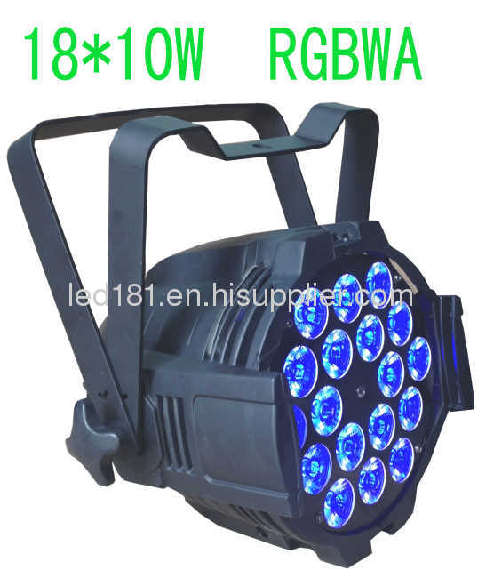 NEW!! 18x10W RGBWA 5in1 Multi-Color LED Par Can Stage Light