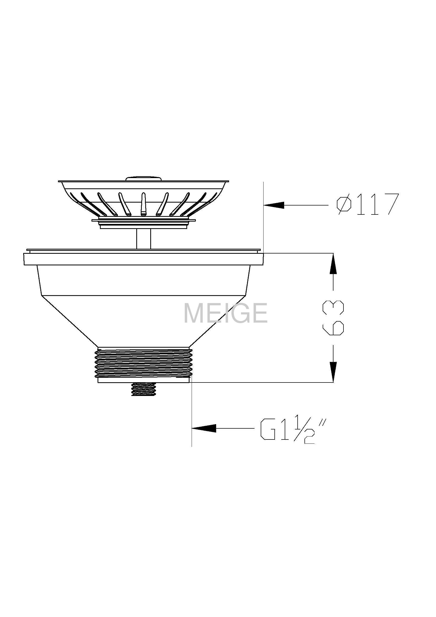 sanitary ware drainer