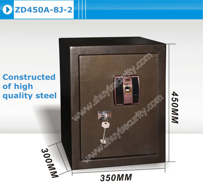big steel fingerprint keylock safe box