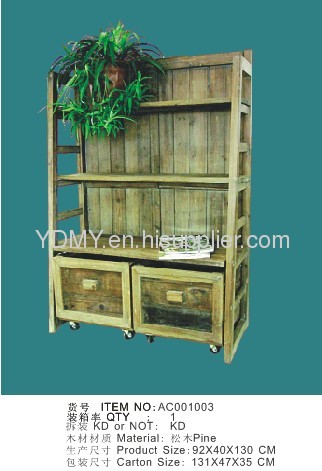 wood shelf cabinet