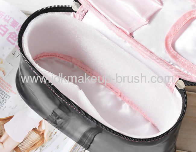 Professional Black PU Cosmetic case for promotion