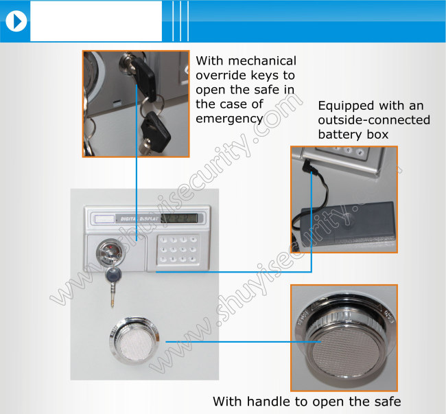 electronic bank vaults for sale with key lock